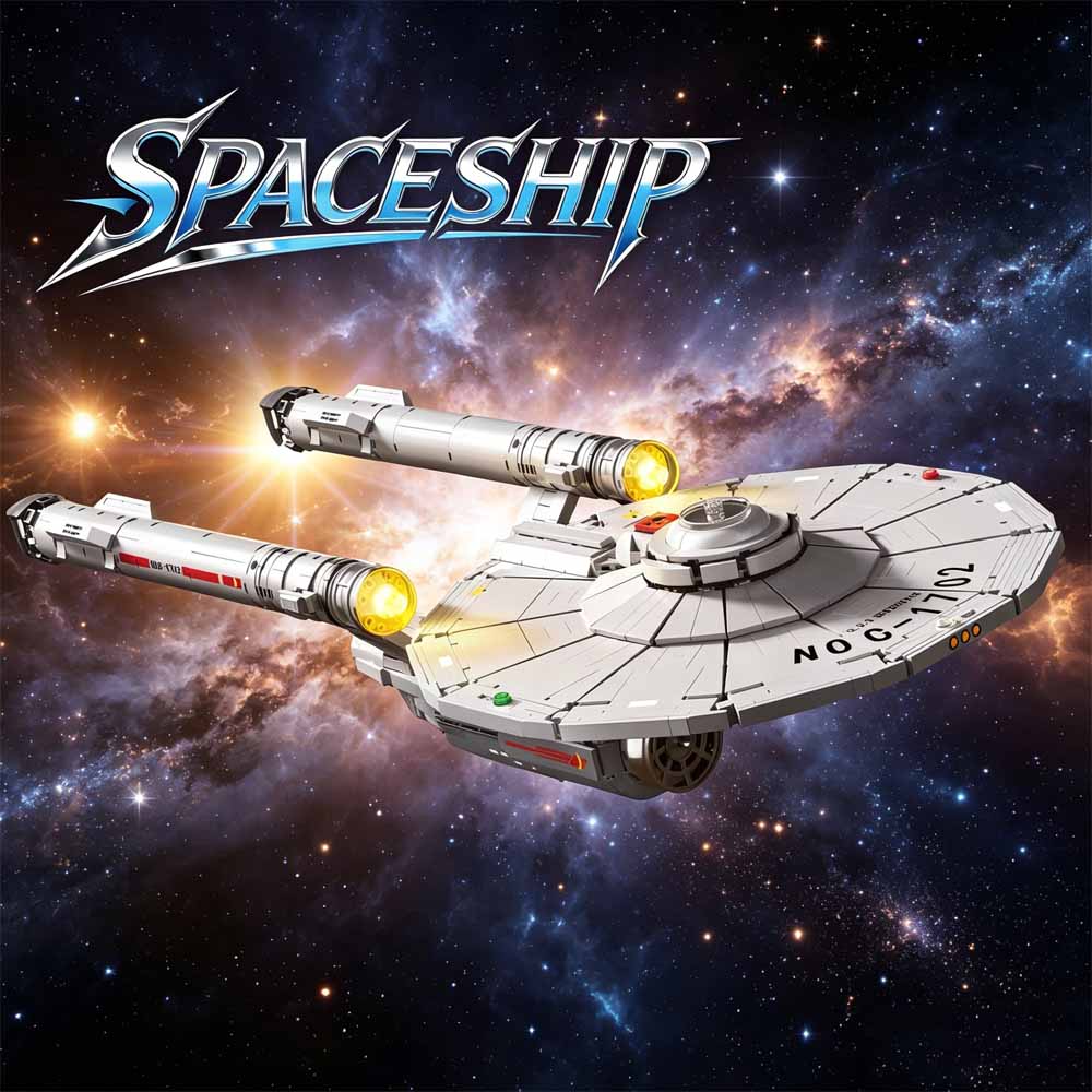 Model Kit Uss Enterprise - Set di Costruzioni Nave Spaziale Star