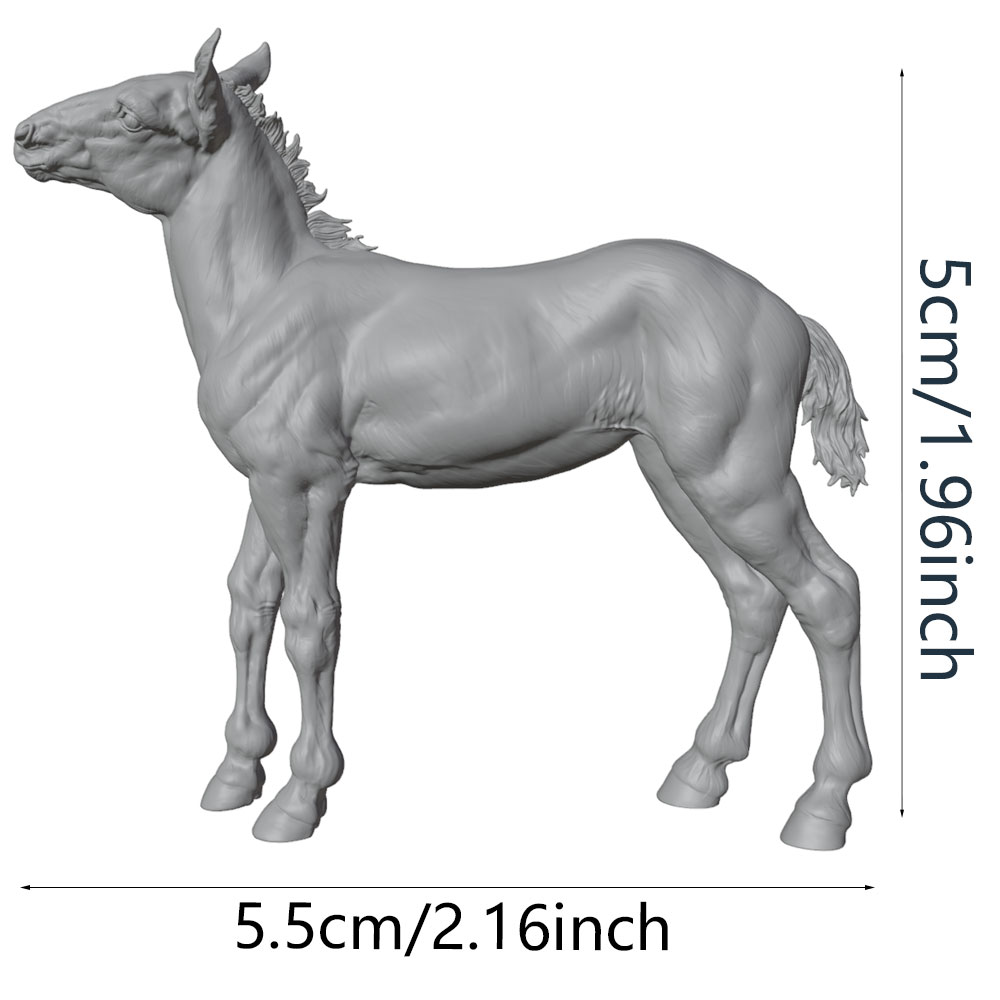 Model Kit Horse - Stampa ad alta risoluzione, statuetta in