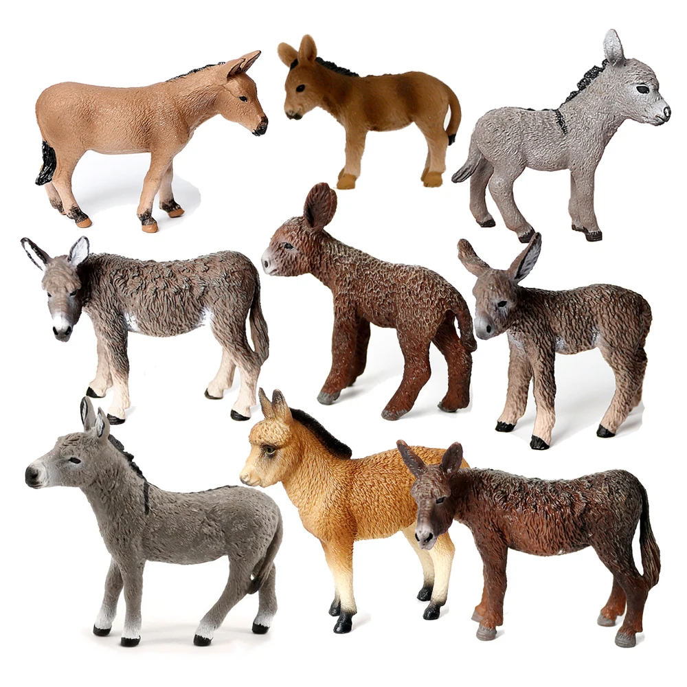 Model Kit Horse - Modello di asino Animali giocattolo Figure