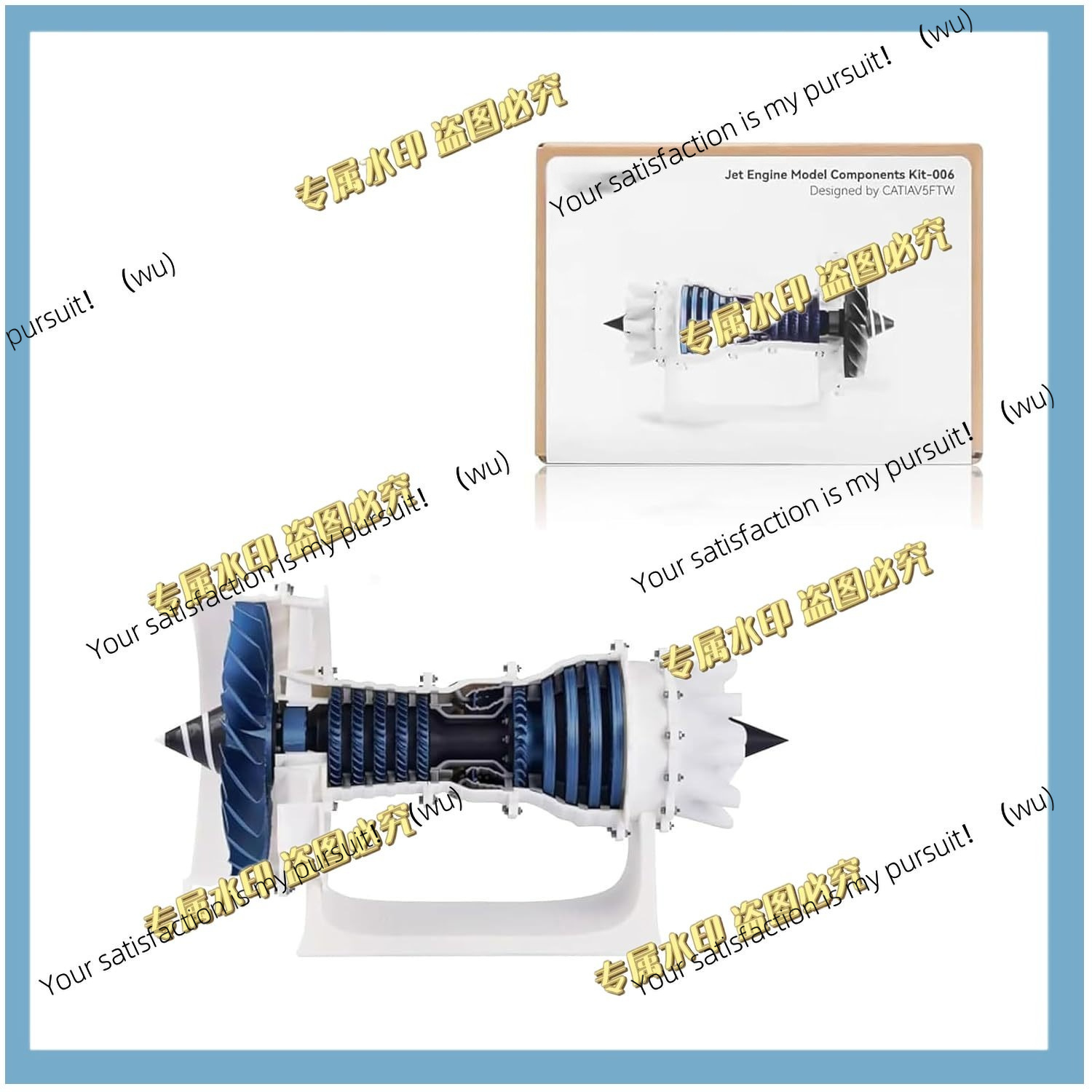 Model Kit Jet Engine - Kit di Assemblaggio Modello Motore a