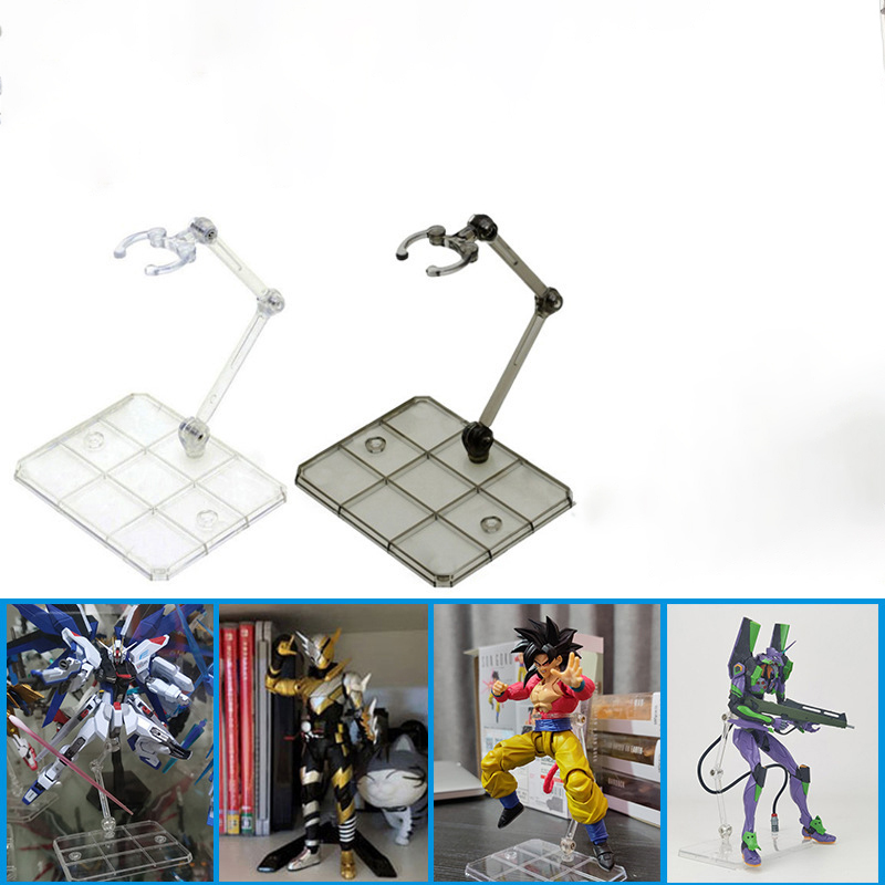 Model Kit Rg - Supporto per action figure trasparente, supporto
