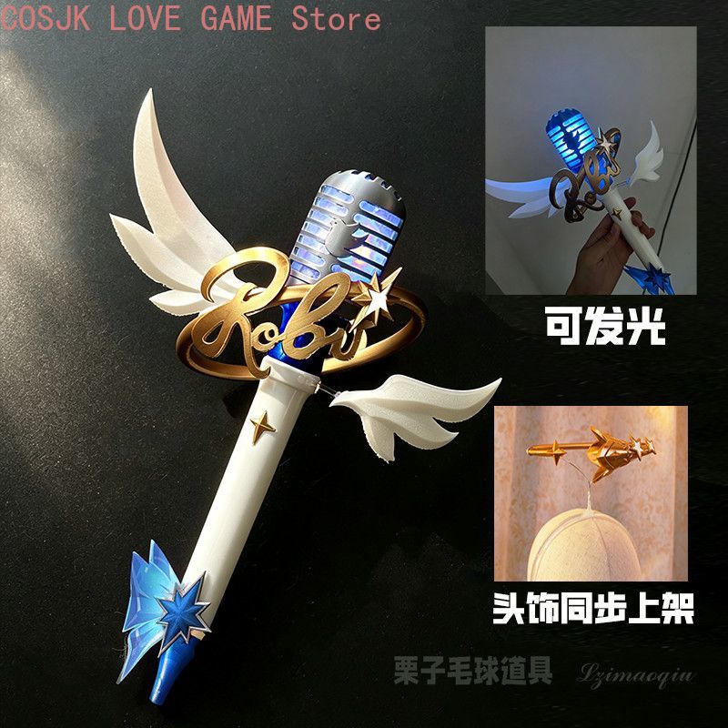 Youtube Model Kit - Robin Honkai: Star Rail, statuetta, microfono,